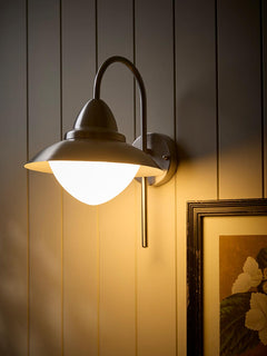 Metro Opal Dome Outdoor Wall Light