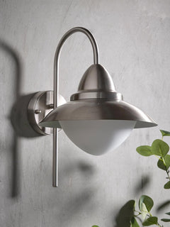 Metro Opal Dome Outdoor Wall Light