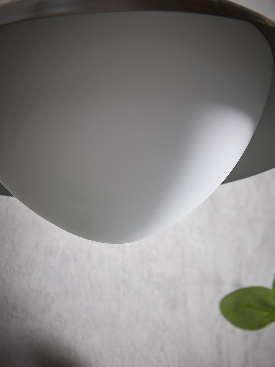 Metro Opal Dome Outdoor Wall Light