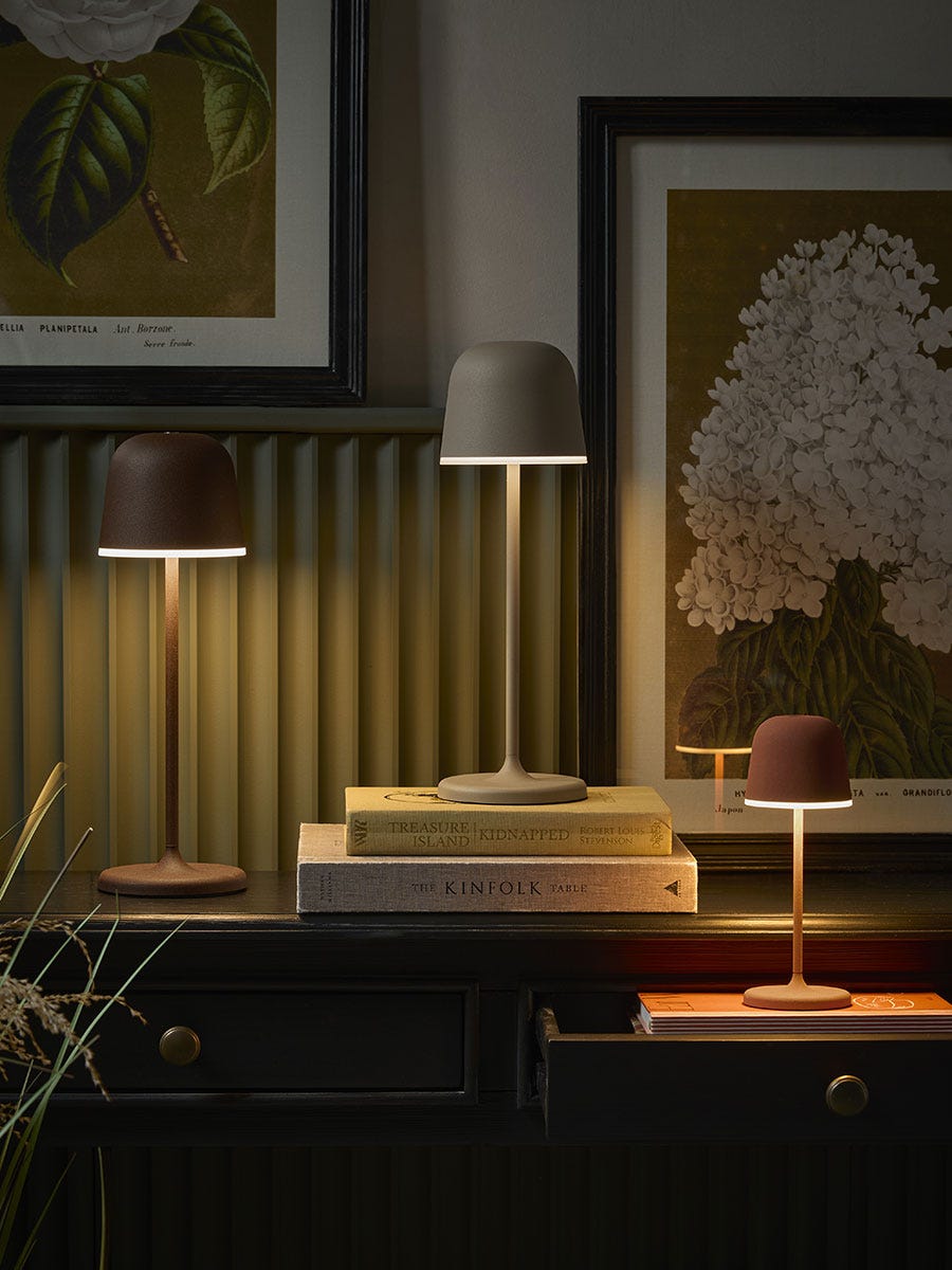 Nocturne Rechargeable LED Mini Lamp  & Pathfinder - Terracotta