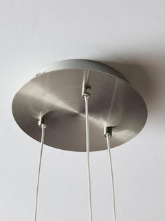 Opal Glass & Nickel Pendant Light