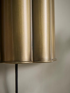 Scalloped Brass Wall Light