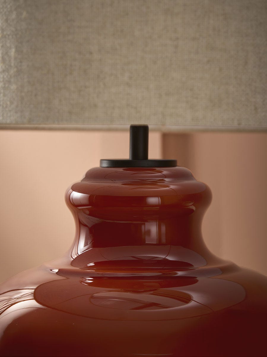 Carmel Burnt Orange Table Lamp