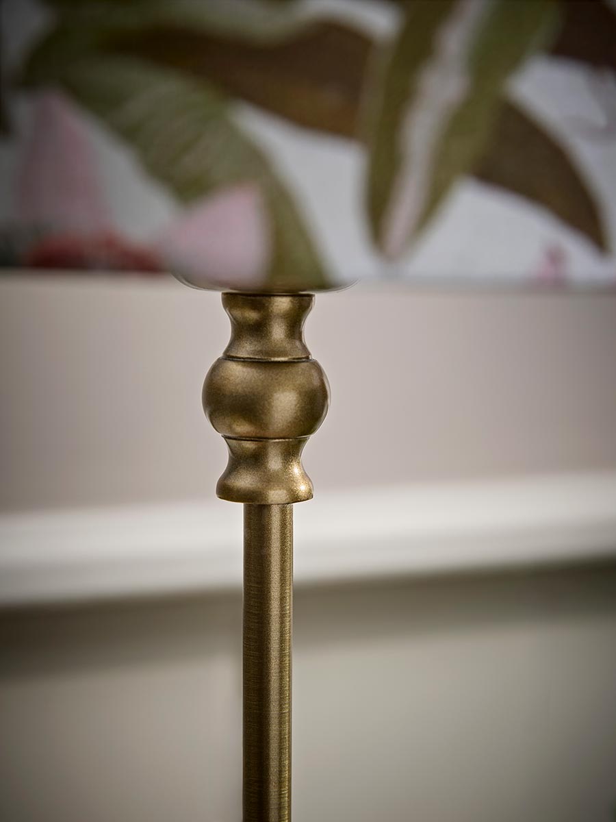 Brass Botanical Table Lamp