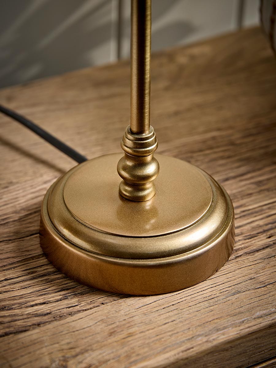 Brass Botanical Table Lamp