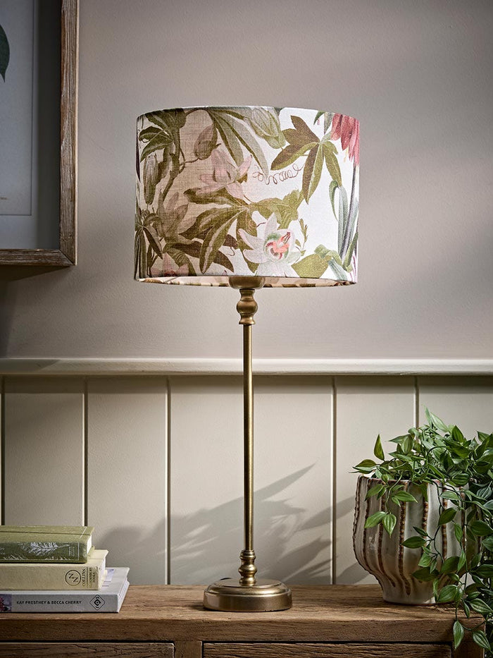 Brass Botanical Table Lamp