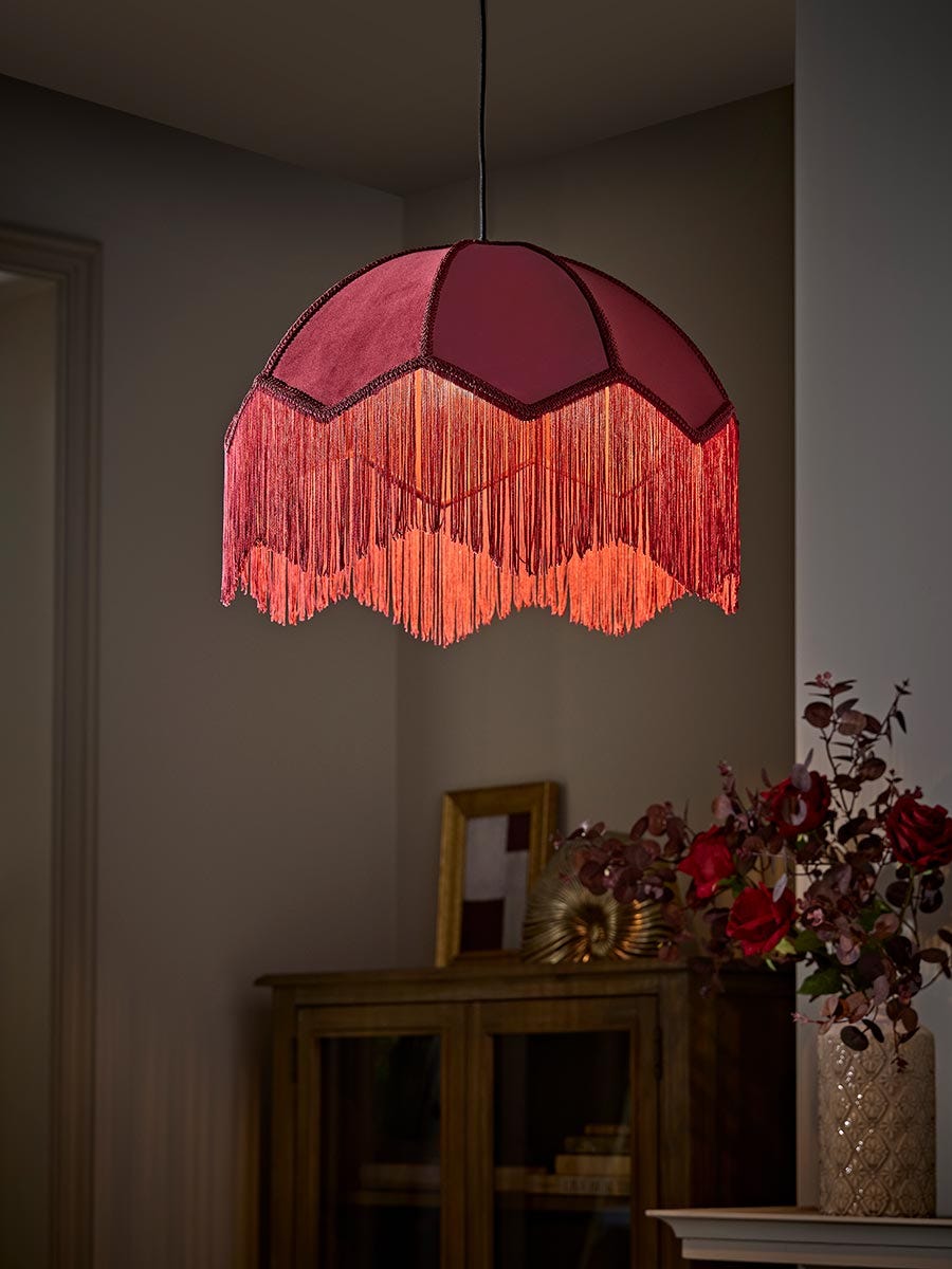 Velvet Fringe Pendant