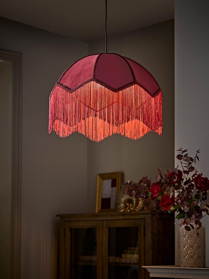Velvet Fringe Pendant