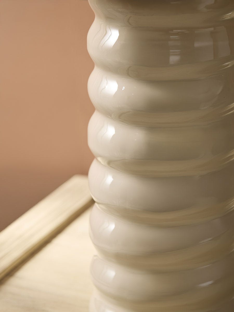 Twisted Enamel Table Lamp