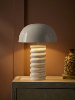 Twisted Enamel Table Lamp