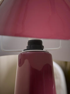Burgundy Wave Table Lamp