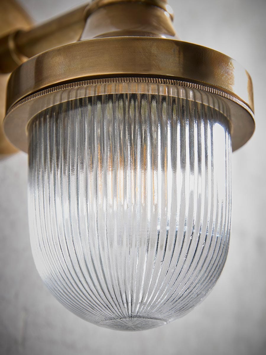 Jameson Indoor/Outdoor Brass Wall Light