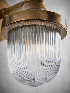 Jameson Indoor/Outdoor Brass Wall Light