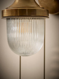 Jameson Indoor/Outdoor Brass Wall Light