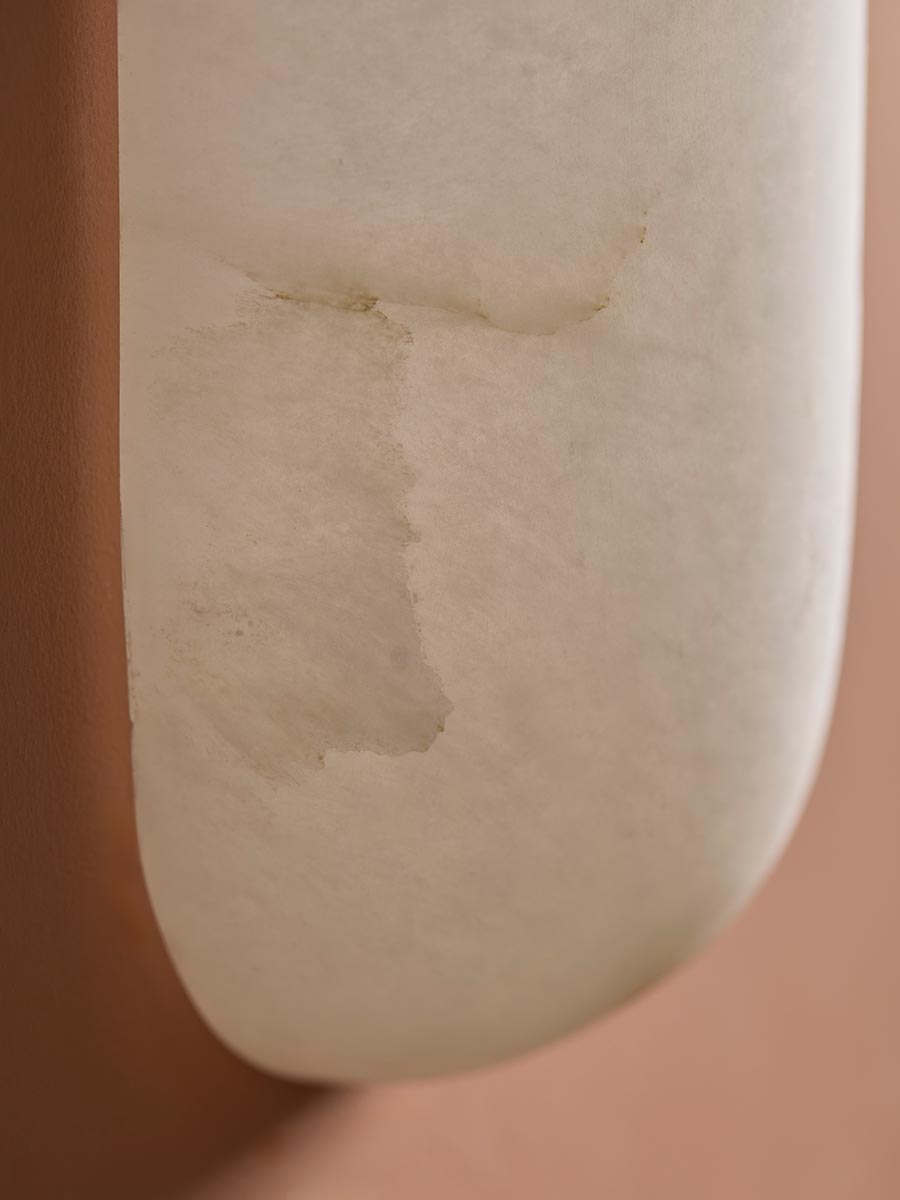 Alabaster Capsule Wall Light