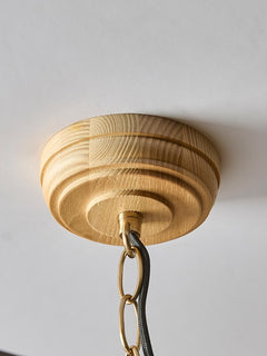 Natural Ash & Glass Pendant