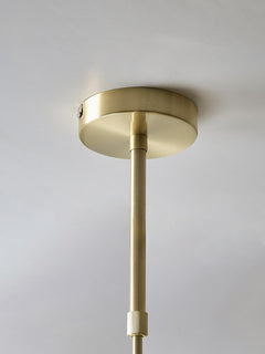 Dimpled Glass Five Arm Chandelier