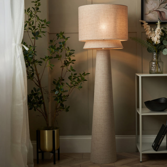 Terri Tiered Floor Lamp - Natural main image