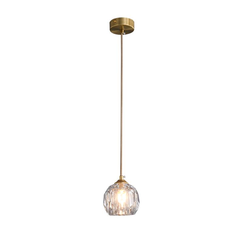 1 Light Crystal Mini Pendant Lighting