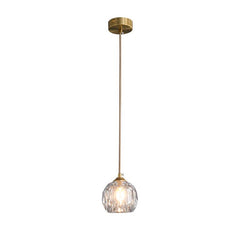 1 Light Crystal Mini Pendant Lighting