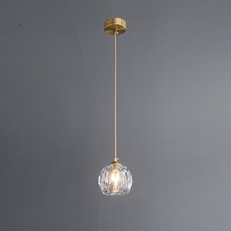 1 Light Crystal Mini Pendant Lighting