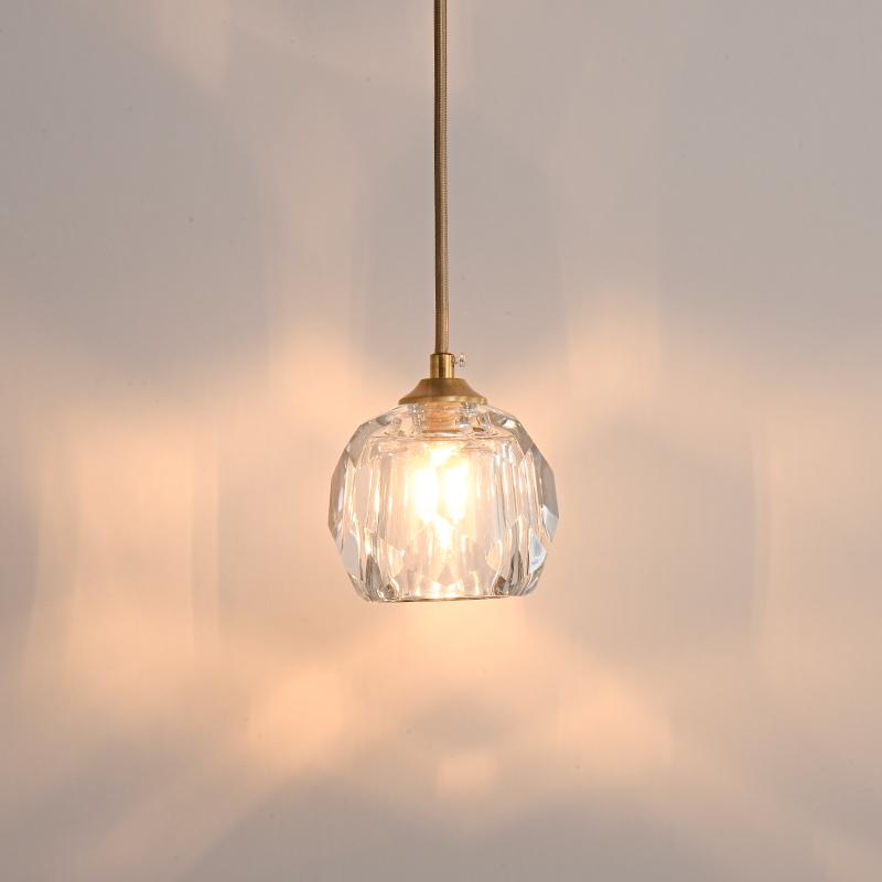 1 Light Crystal Mini Pendant Lighting