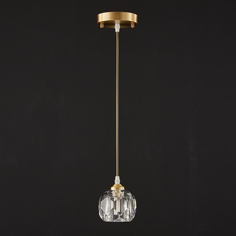 1-Light Crystal Pendant Lighting