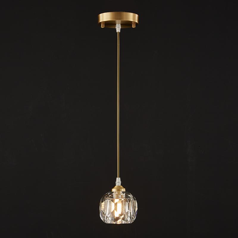 1-Light Crystal Pendant Lighting