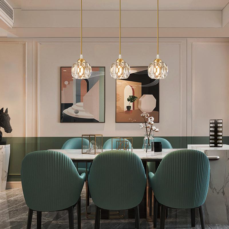 1-Light Crystal Pendant Lighting