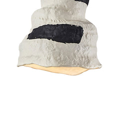 1-Light Geometric Wabi-Sabi Gray White Pendant Light
