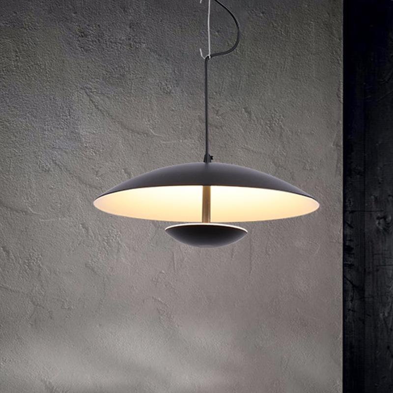 1 Light HeadHat Plate Vertical Linear Pendant Lighting