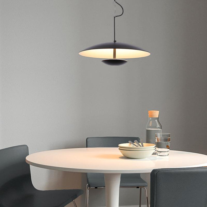 1 Light HeadHat Plate Vertical Linear Pendant Lighting