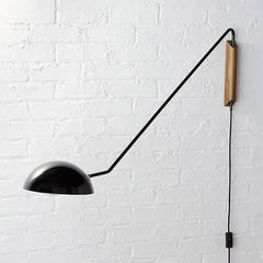 1-Light Long Arm Twist Wall Light
