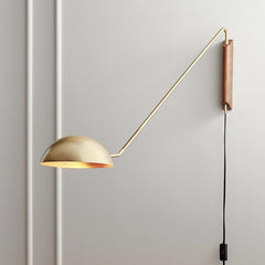 1-Light Long Arm Twist Wall Light