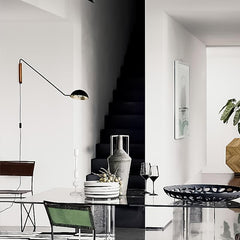 1-Light Long Arm Twist Wall Light