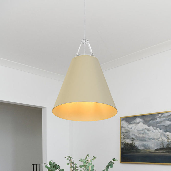 1-Light Minimalist Conical Pendant Light