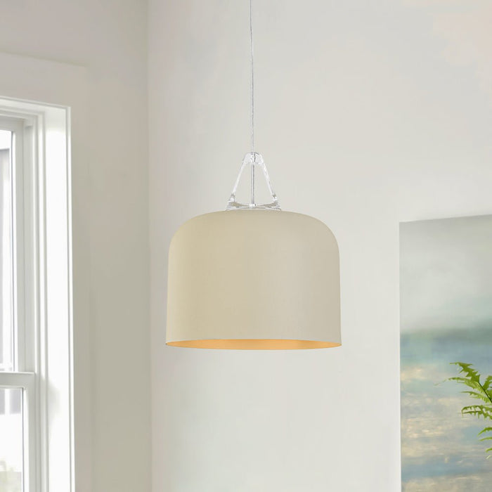 1-Light Minimalist Drum Pendant Light
