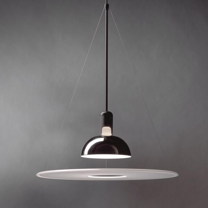 1-Light Pendant Light in Plate Shape