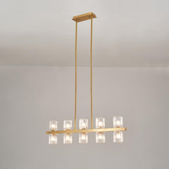 10-Light Cylinder Shades Pendant Light