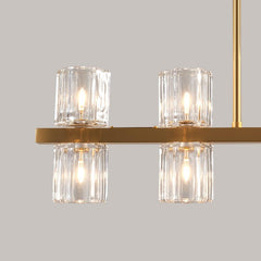 10-Light Cylinder Shades Pendant Light