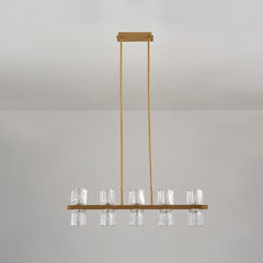 10-Light Cylinder Shades Pendant Light
