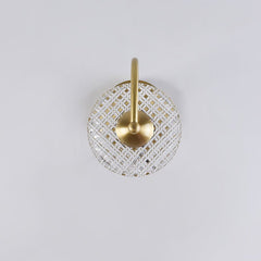 1/2 Light Curving Brass Wall Sconce