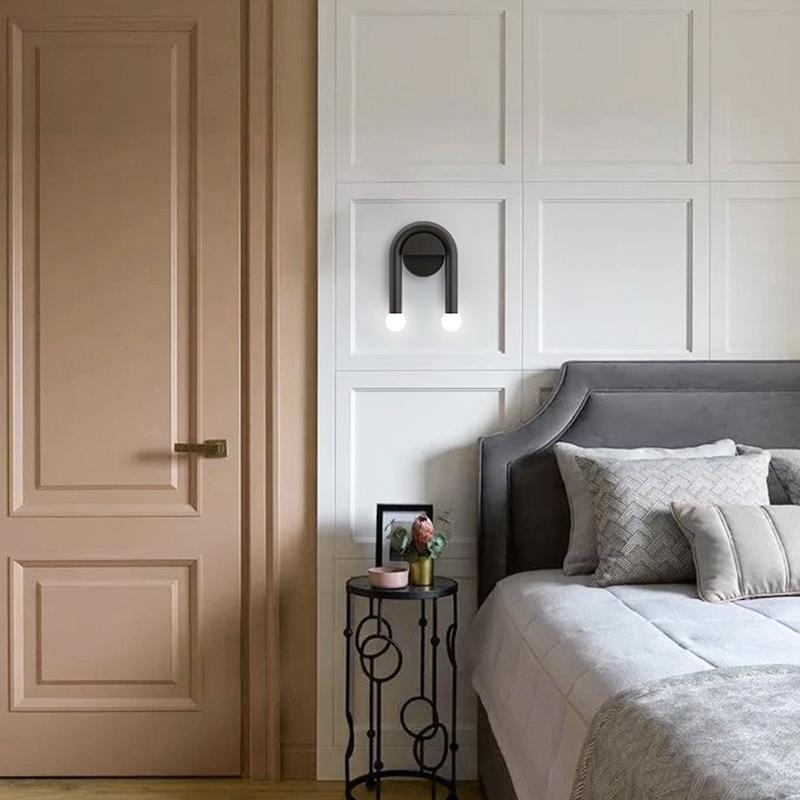 2-Light Arched Wall Sconce in U Shape