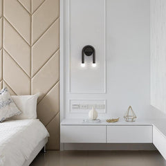 2-Light Arched Wall Sconce in U Shape