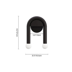 2-Light Arched Wall Sconce in U Shape