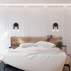 2-Light Arched Wall Sconce in U Shape