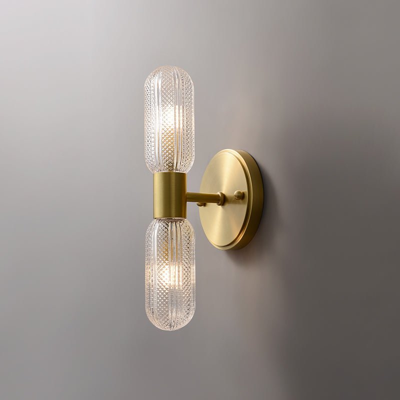 2-Light Cylinder Wall Sconce Up and Down