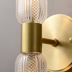 2-Light Cylinder Wall Sconce Up and Down