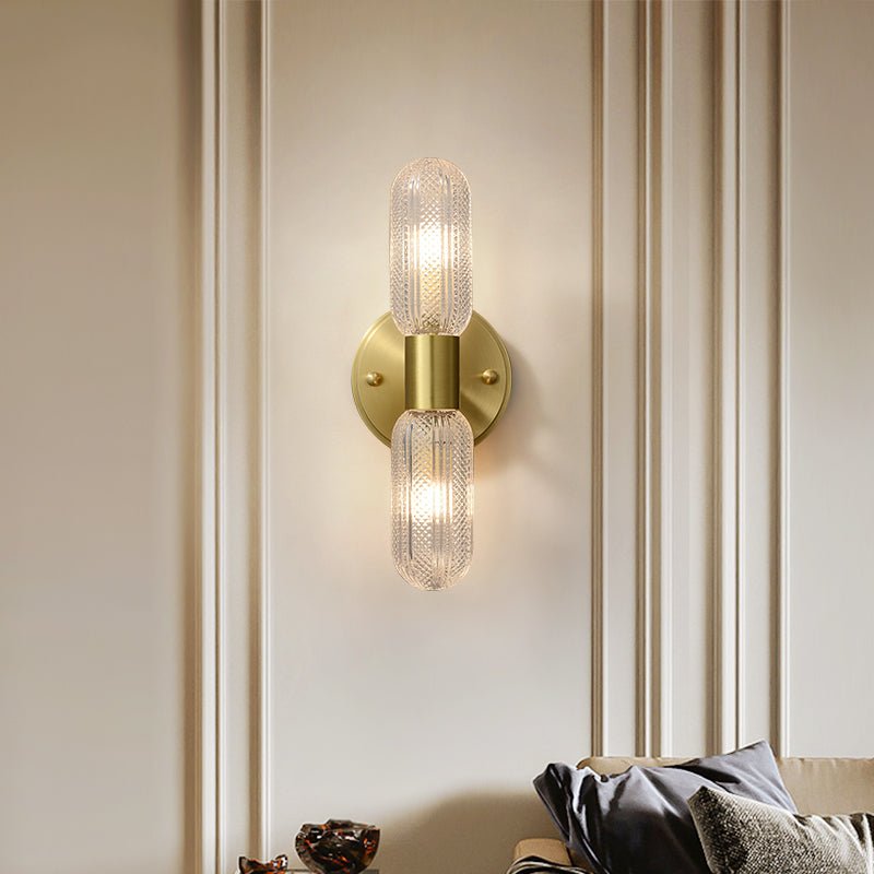 2-Light Cylinder Wall Sconce Up and Down