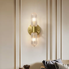 2-Light Cylinder Wall Sconce Up and Down